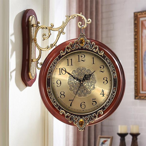 

modern design wall clock outdoor silent vintage large classic europe style relogio de parede home decoration clocks