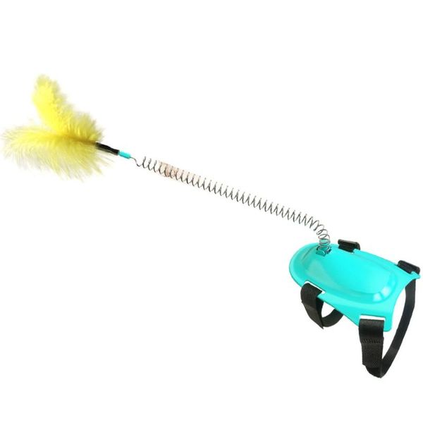 

cat toys pet interactive toy multifunctional product hands spring stick with extended string