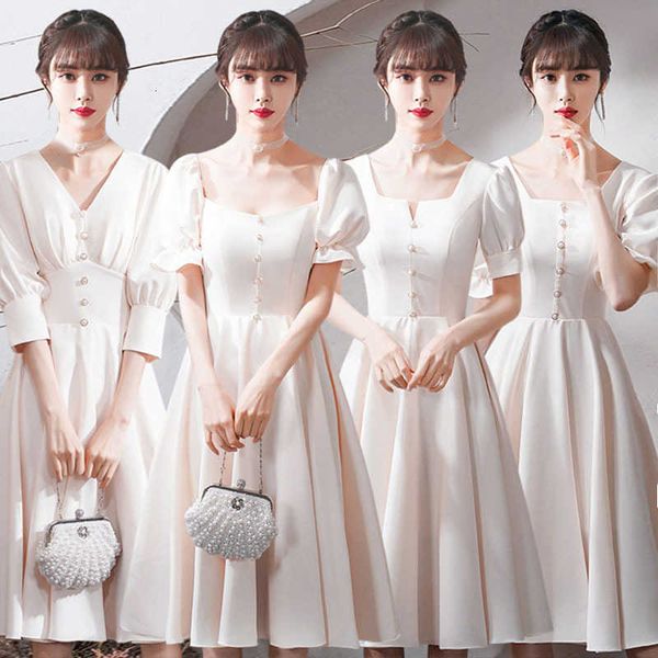 

luxury prom dresses champagne bridmaid 2021 summer registration certificate can wear small sister group evening at ordinary tim, Black