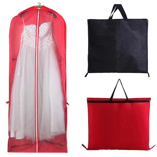

clothing & wardrobe storage non-woven wedding dress dust cover bag foldable dual purpose handbag