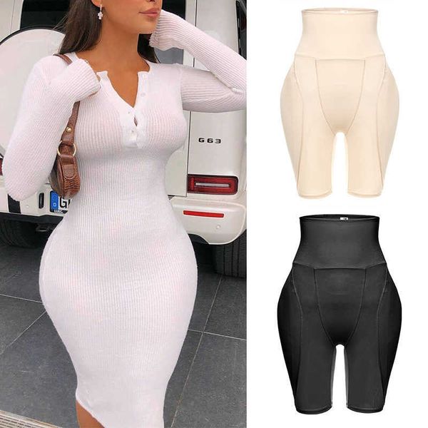 Mutandine imbottite Donna Sexy Butt Body Shaper Mutandine Culo finto Vita alta Panty Booty Lift Biancheria intima traspirante Schiuma Hip Enhancer X0713