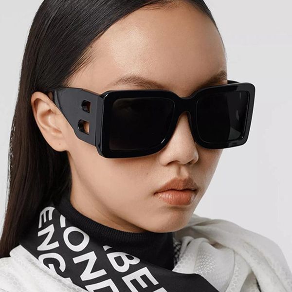 

sunglasses 2021 brand square woman oversized black style shades for women big frame fashion female uv400 glasses, White;black