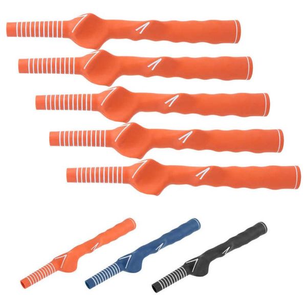 

5pcs hand grip rubber shape handle practice pole swing training accessory complete set of clubs