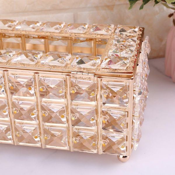 

tissue boxes & napkins rectangular crystal box cover, decorative paper box, napkin holder, facial holder for bathroom