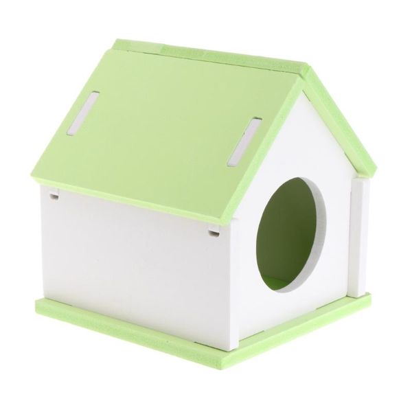 

hamster house cage wood bed small animal pet squirrel gerbil nest toy p9yb supplies