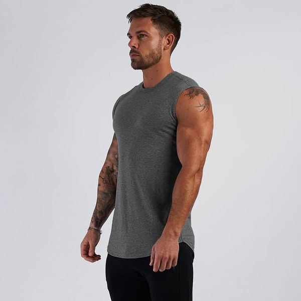 

men' tank summer compression sleeveless shirt gym men bodybuilding clothing fitness mens sportwear vests muscle, White;black