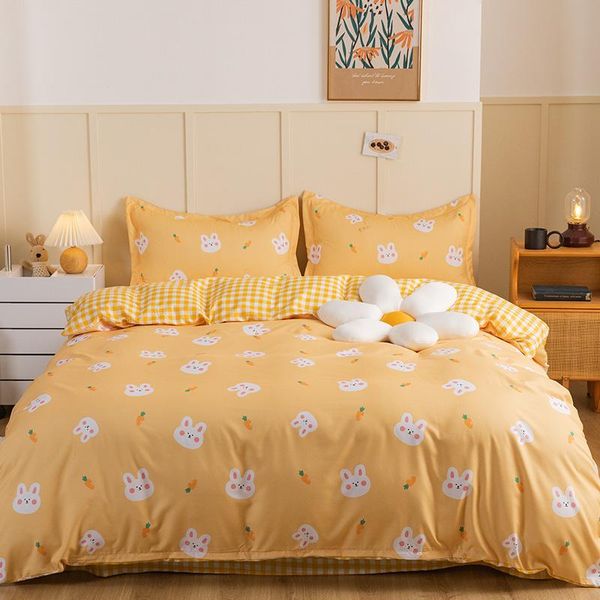 

bedding sets set 4-piece printed bed linen euro 150x200 quilt covers pillowcases sheets 160x200 135x200 200x200  king size
