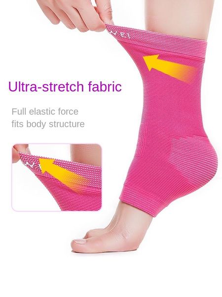 

ankle guard men's support and wrist warm foot sock women's cold-proof thin ultra-thin, Black;red