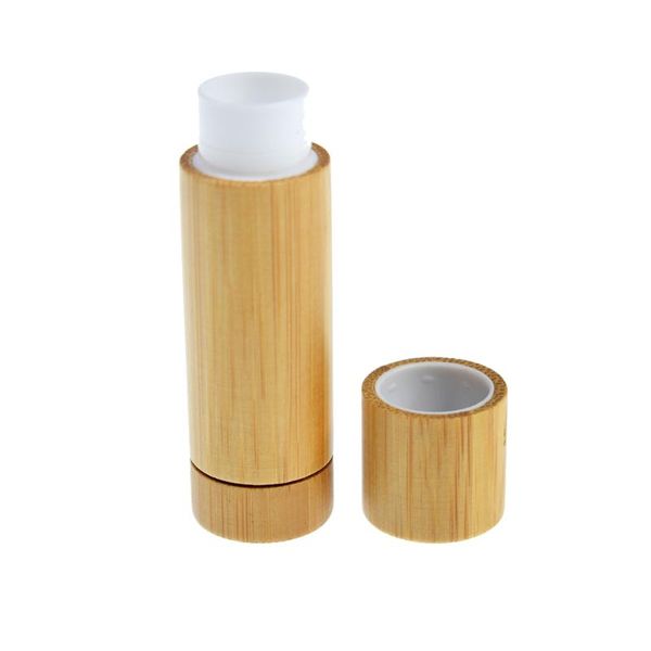 

storage bottles & jars 1pc 5ml empty bamboo lip gloss tubes diy containers lipstick refillable portable travel vials make up tools
