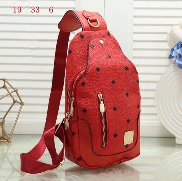 

mens black chest bags designers crossbody cycling shoulder bag medium size purses zipper pockets triangle pattern 79