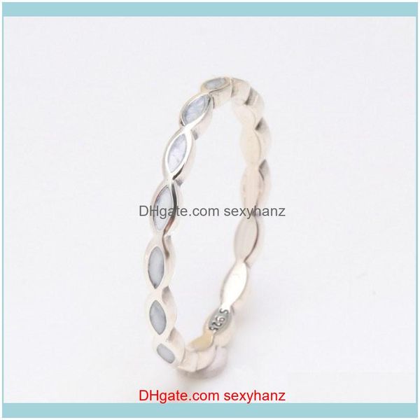

jewelry100% 925 sterling sier pan ring creative high-end enamel sky star for women wedding party gift fashion jewelry cluster rings drop del, Golden;silver