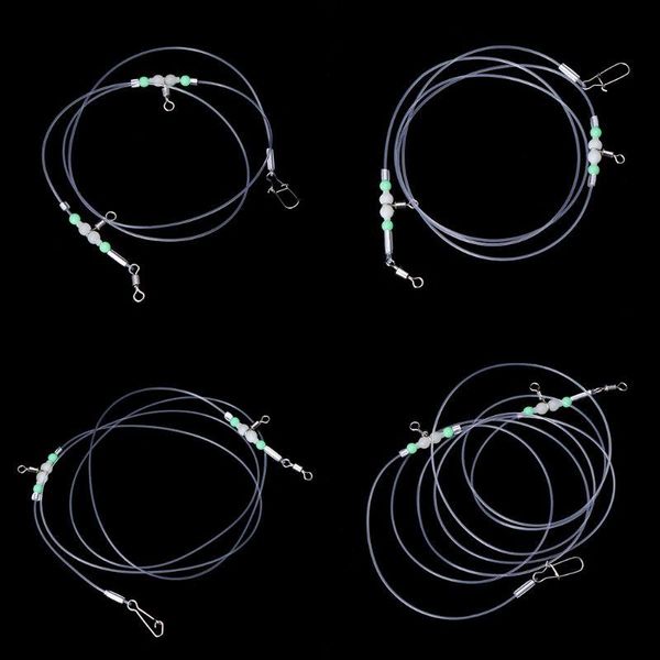 

group fishing tackle line swivels night luminous beads pins rolling connector hooks