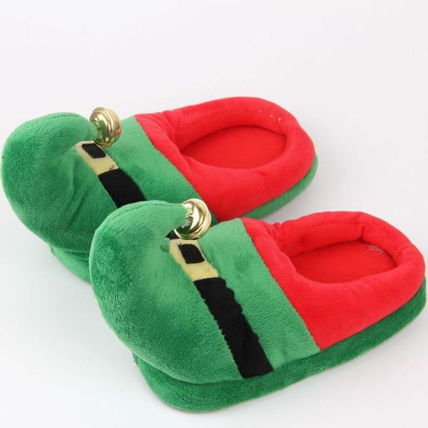 

slipper clearance cute home anti-skid cotton slippers christmas festival children drag spring winter warm, Black;grey