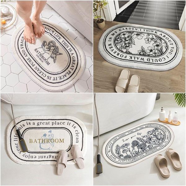 

carpets non-slip bath mat ins style doormat absorbent entrance mats balcony porch area rugs living room bathroom tapis