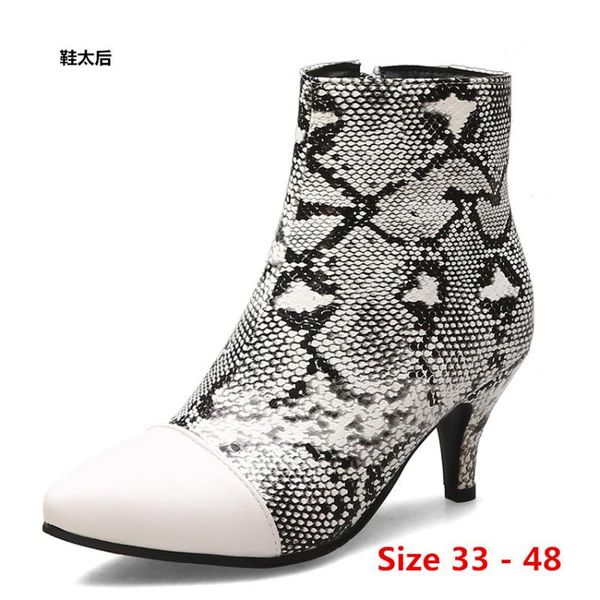 

boots winter spring autumn high heel ankle women short woman shoes botas muje small big size 33 - 48, Black