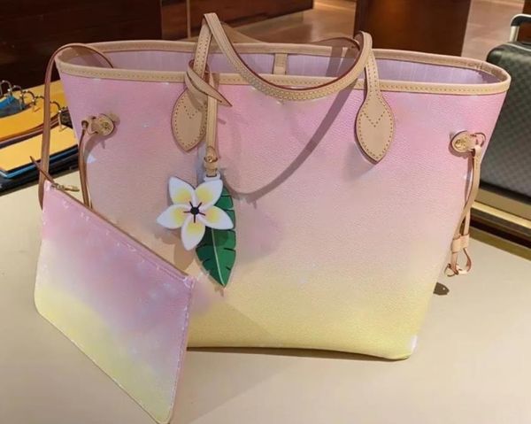 

woman tote handbag large capacity 2021 popular fashion luxurys bag designers sac never urban full style 2 pieces set