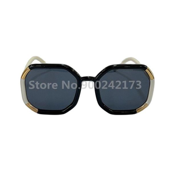 

sunglasses polygon women vintage octagon oversized good quality goggle ladies gafas de sol, White;black