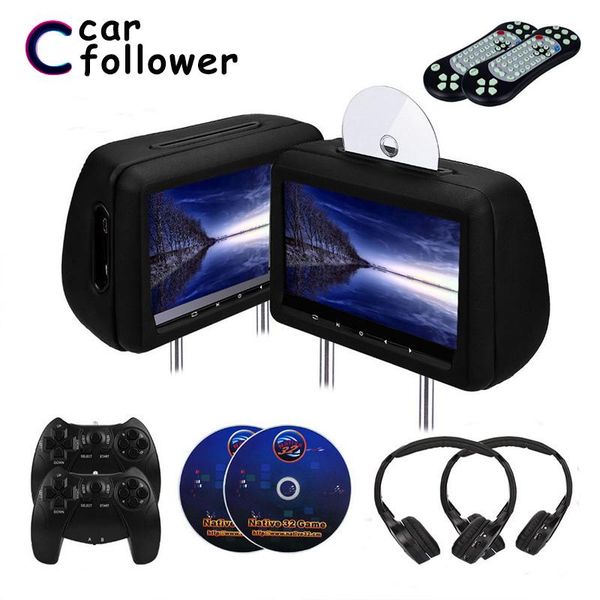 

car video 2pcs 10.1 inch dvd player mp5 monitor in with fm/ir transmitter/usb/sd/wireless game/hdmi port/gamepad screen