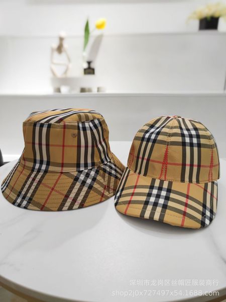 

caps fashion cap b family lattice fisherman's baseball embroidered men's and women's same basin sunscreen sunshade, Blue;gray