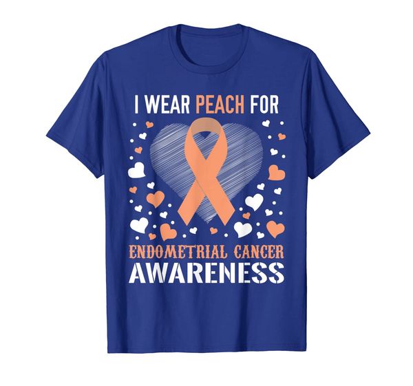 

endometrial cancer awareness ribbon t shirts, White;black