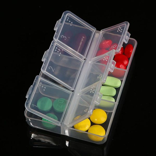 

outdoor gadgets mini 6 grid plastic box waterproof small chest holder storage organizer container case portableome