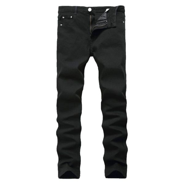 

pantalones vaqueros informales japoneses y coreanos para hombre, pantalÃ³n de algodÃ³n clÃ¡sico talla grande men's jeans, Blue
