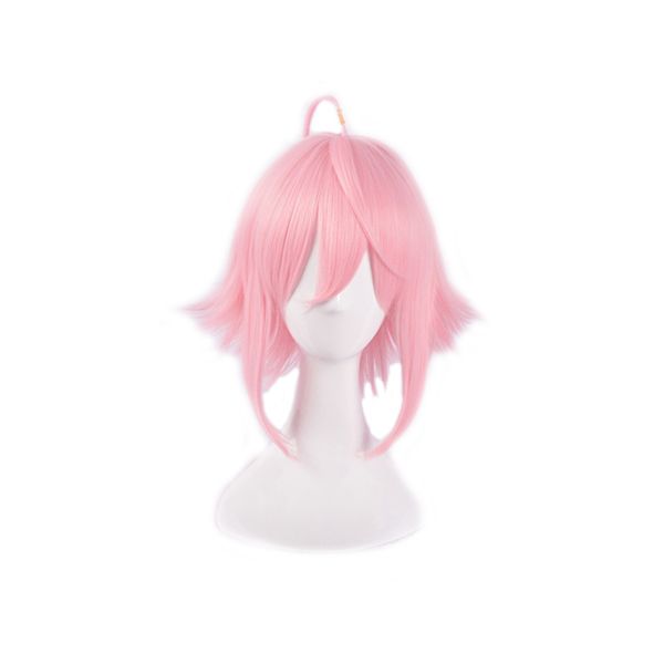

game ensemble stars tori himemiya cosplay wigs pink short heat resistant synthetic wig halloween party anime costume play wig, Black