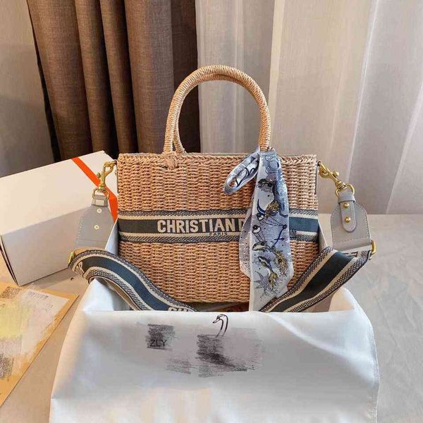 

2021 new bag women's vegetable basket shopping woven hand net red style messenger zly bags