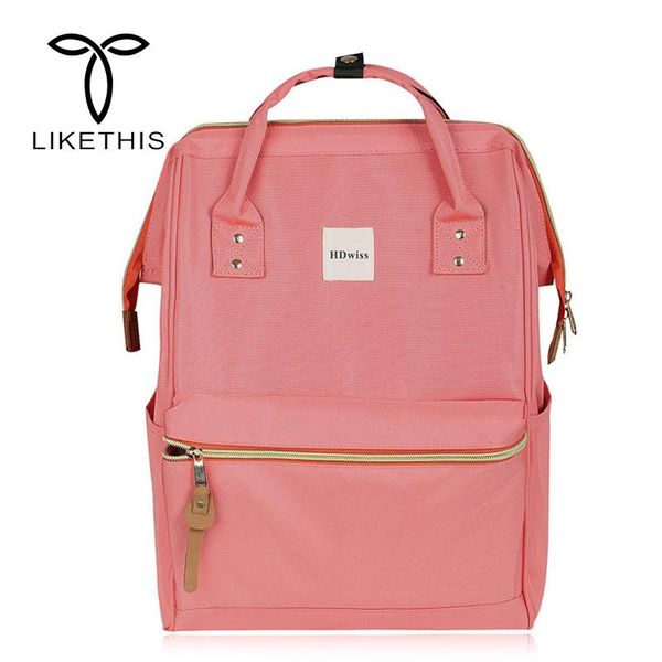 

backpack female nylon fashion casual wind shoulder bag women's large capacity light men's hd-s064