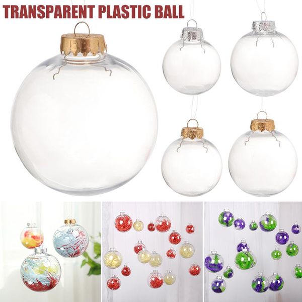 

christmas decorations mini empty clear plastic globe bottle devorative ball bottles diy pendant charms with cap lks99
