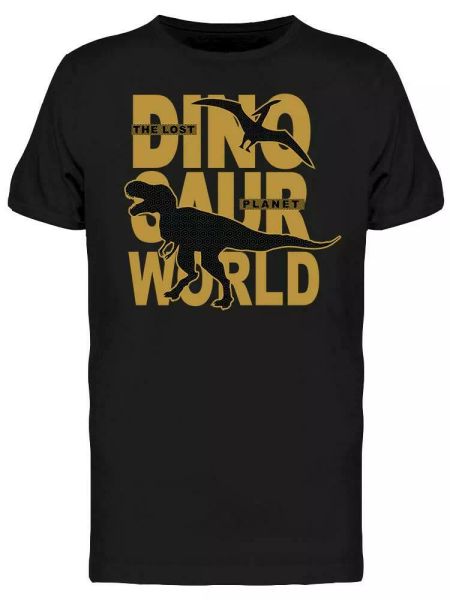 

dinosaur world tee men's -image by shutterstock, White;black