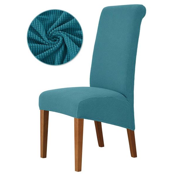 

1/2/4/6pcs big chair cover solid color elastic seat covers polar fleece fabric stretch high king back slipcovers for el
