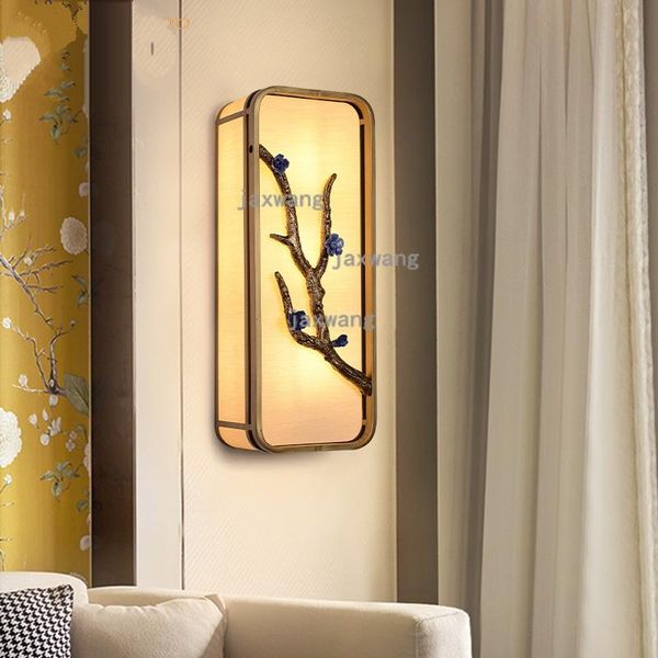 

wall lamps chinese lamp living room light study plum blossom tv background mirror bedside bedroom passage lamparas pared