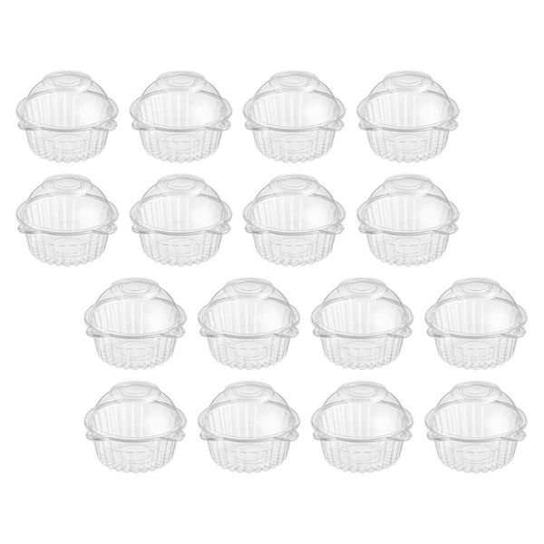 

gift wrap 60pcs dessert boxes baking cake transparent containers cases