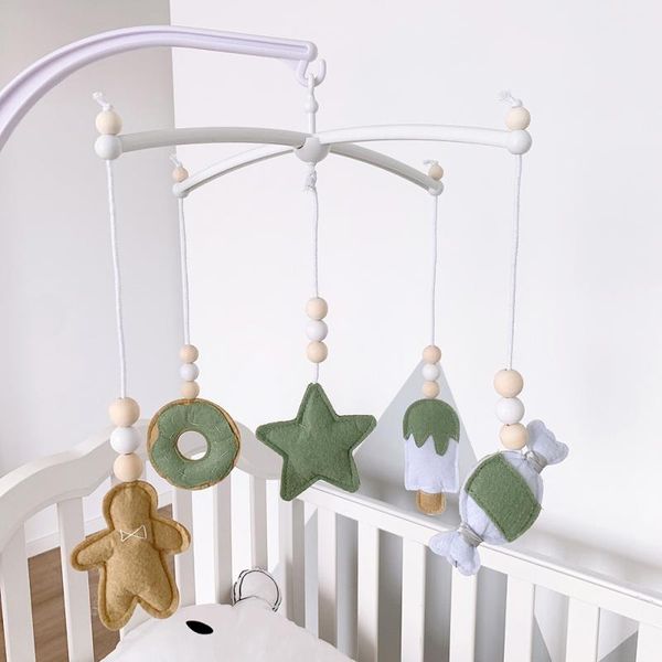 

baby mobile crib holder rotate bracket diy bed bell hanging toys rattle kid room decor decorative objects & figurines