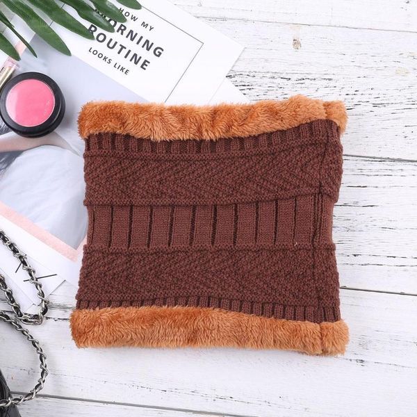 

knit collar scarf outdoor women warm winter fashion cycling caps & masks, Black