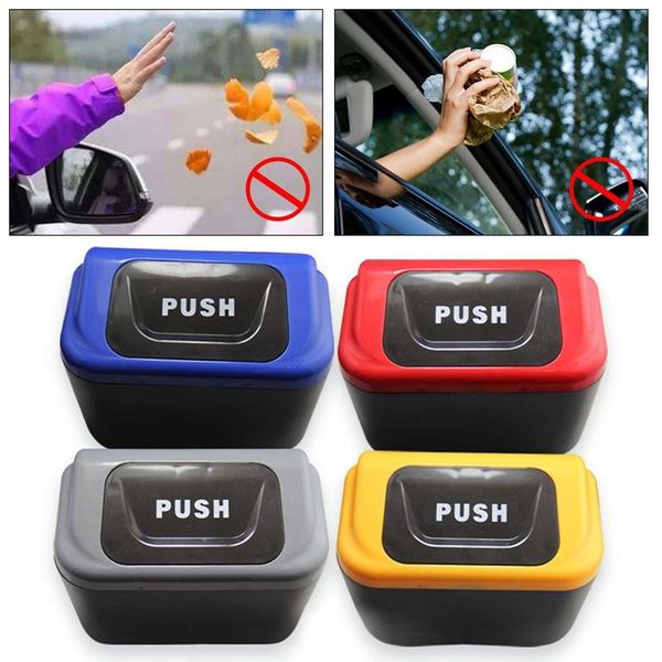 

other interior accessories universal car dustbin garbage waste bin auto organizer storage box rubbish gargage holder tidying container