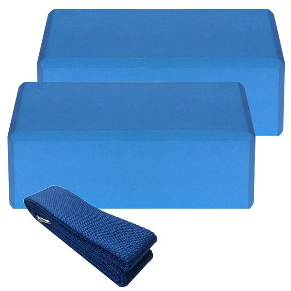 

outdoor pads 2021 yoga accessories brick 2pcs eva blocks pcs cotton strap stability set for