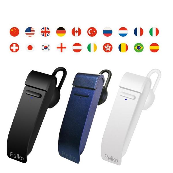 

digital voice recorder smart translator 16 languages instant translate headphone wireless bluetooth earphone business