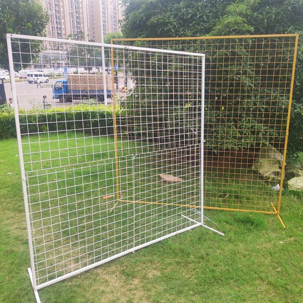 

party decoration square iron mesh arch wedding background wreath shelf birthday ring frame for balloo circle grid