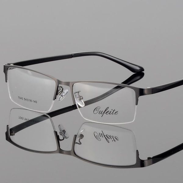 

fashion sunglasses frames men's glasses frame optical eye half myopia, Black