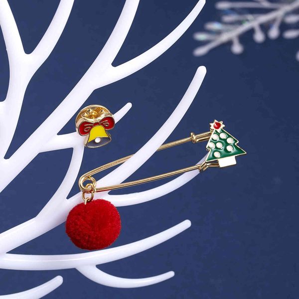 

christmas new brooch clothing two piece set