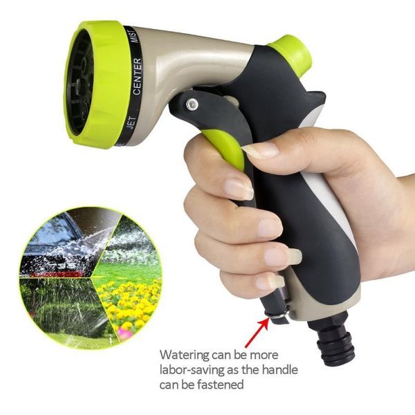 

1pcs 8 in 1 garden foam water gun home multi-function irrigation watering car cleaning spray high pressure hose nozzle tool equipments
