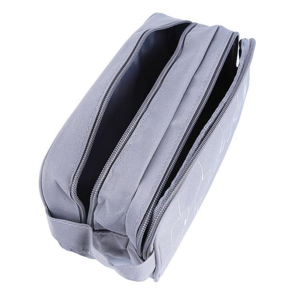 

useful 2 layer large capacity digital gadget storage bag travel earphone devices usb cable organizer zipper case bags