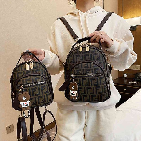 

british printed women's backpack new multifunctional sling single shoulder diagonal small backpack travel schoolbag purse black friday