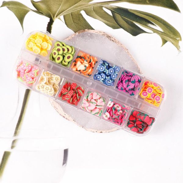 

nail art decorations enoch stickers12 soft pottery stickers fruit diy, Silver;gold