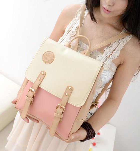 

outdoor bags bagpack 2021 backpack bag schoolbag satchel for female pu leather laprugzak #ng