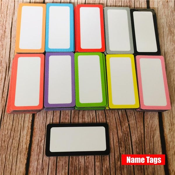 

fridge magnets ten colors magnetic dry erasable labels 50x25mm & 80x30mm &100x50mm name plate writable flexible magnet tags sticky