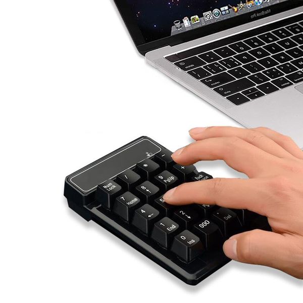 

keyboards 19 keys for bluetooth wireless numeric keyboard mini numpad number pad digital pc accounting tasks keypad