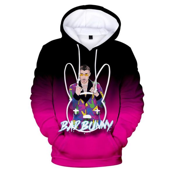 

men's hoodies & sweatshirts bad 3d hoodie men fashion harajuku men/women hip hop trend streetwear casual clothing, Black